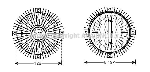 AVA QUALITY COOLING Сцепление, вентилятор радиатора MSC411